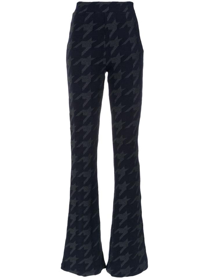 Tufi Duek Pied De Poule Print Flared Trousers - Vd14