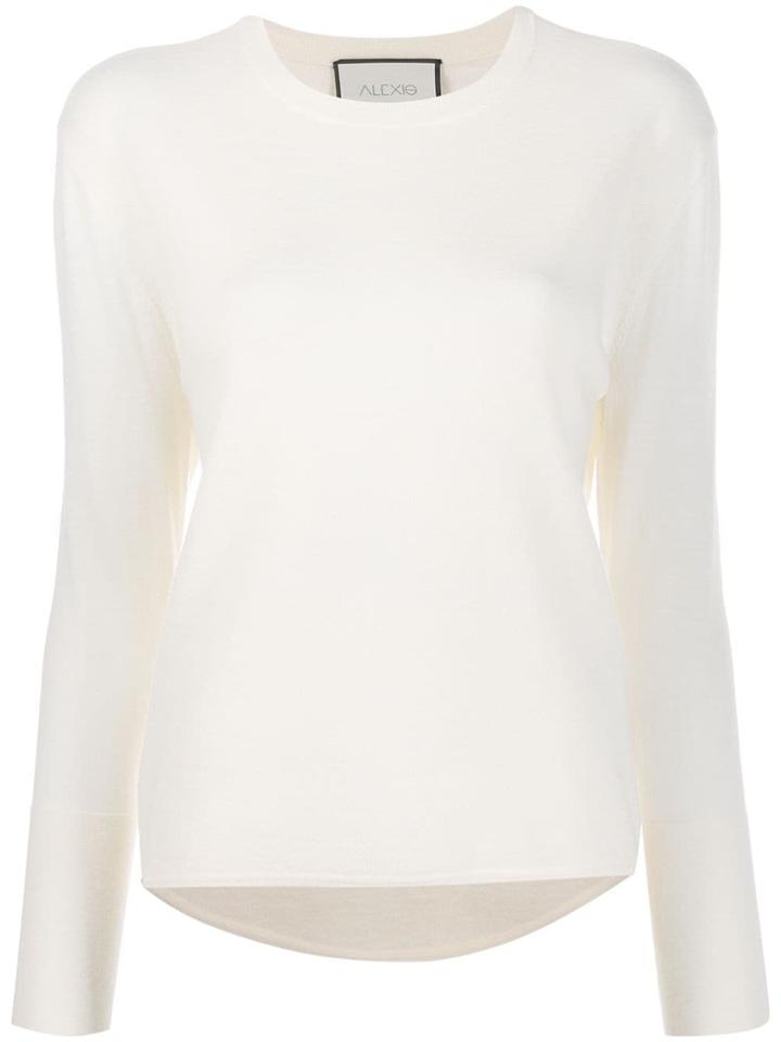 Alexis Long Sleeve Loose Fit Top - White