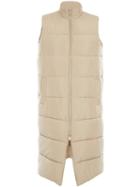 Jw Anderson Long Sleeveless Puffer Jacket - Neutrals