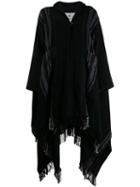 Woolrich Oversized Poncho Cape - Black