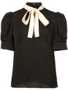Jill Stuart Bow Tie Blouse - Black