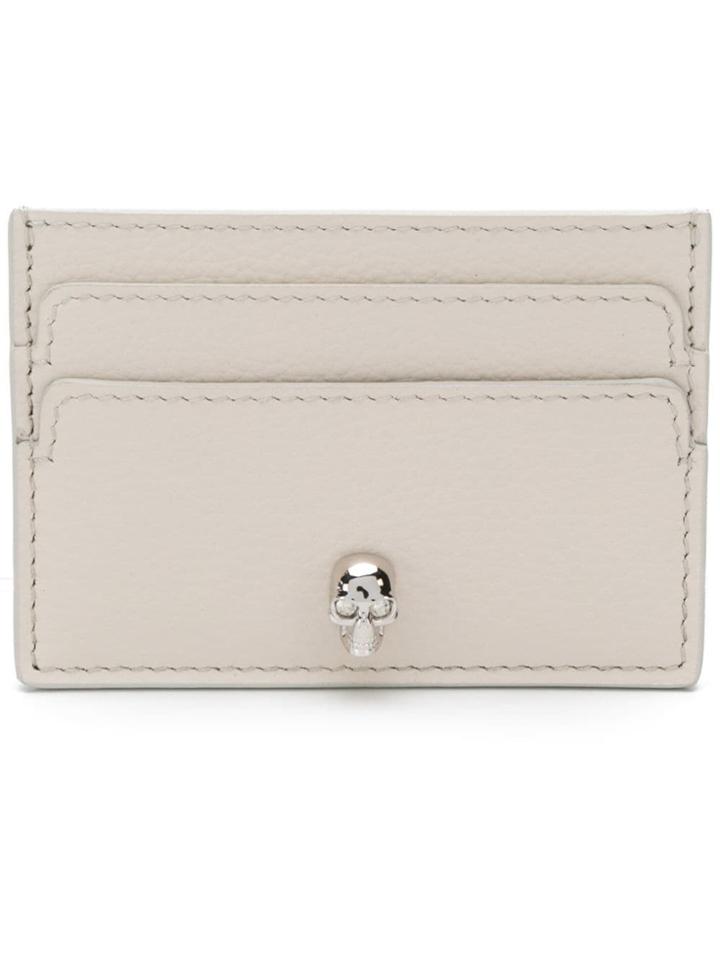 Alexander Mcqueen Skull Cardholder - White
