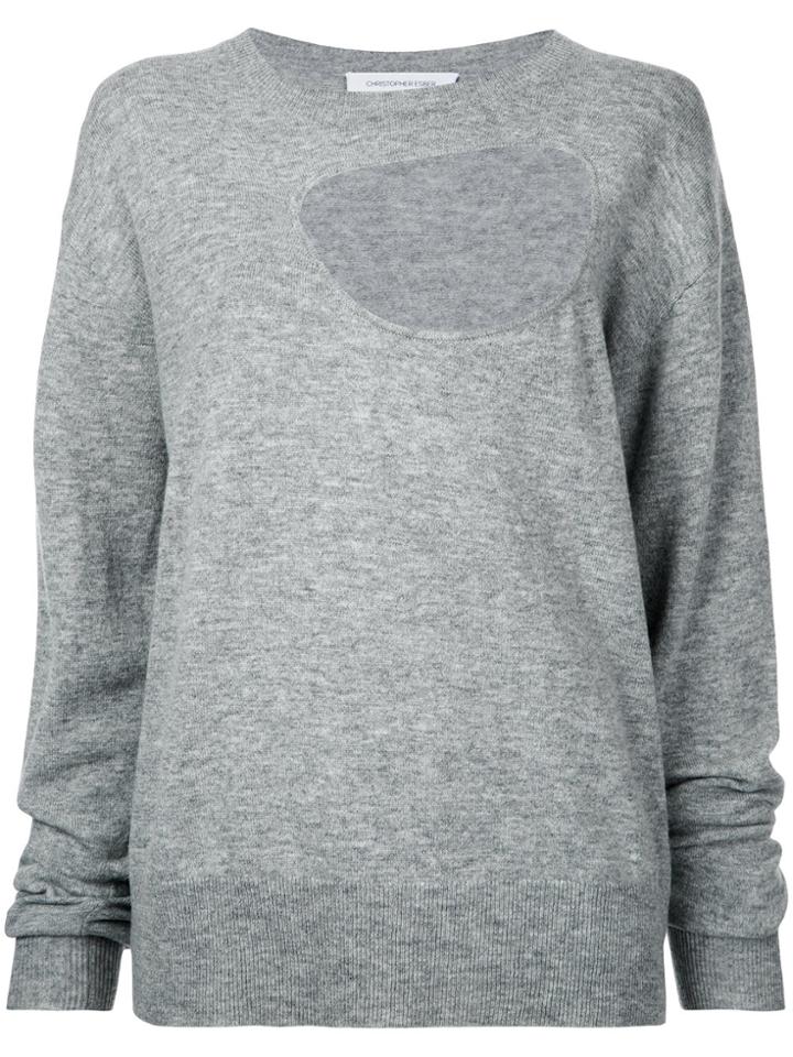 Christopher Esber Reversible Negative Space Jumper - Grey