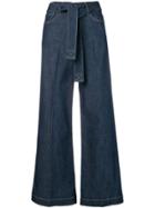 7 For All Mankind Tie-waist Jeans - Blue