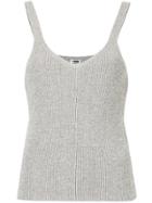 H Beauty & Youth Sleeveless Knitted Top - Grey