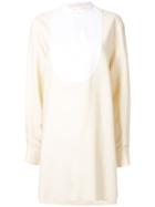 Jil Sander Contrast Bib Long Shirt - Neutrals