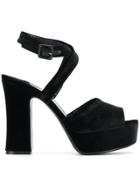 The Seller Platform Sole Sandals - Black