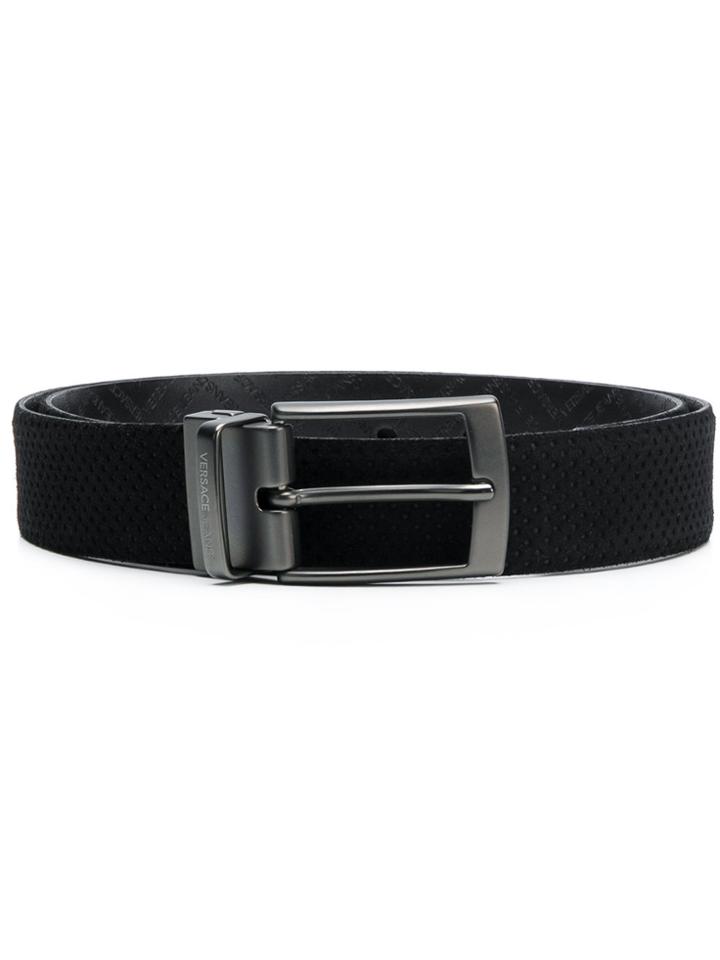 Versace Jeans Polka Dot Buckled Belt - Black