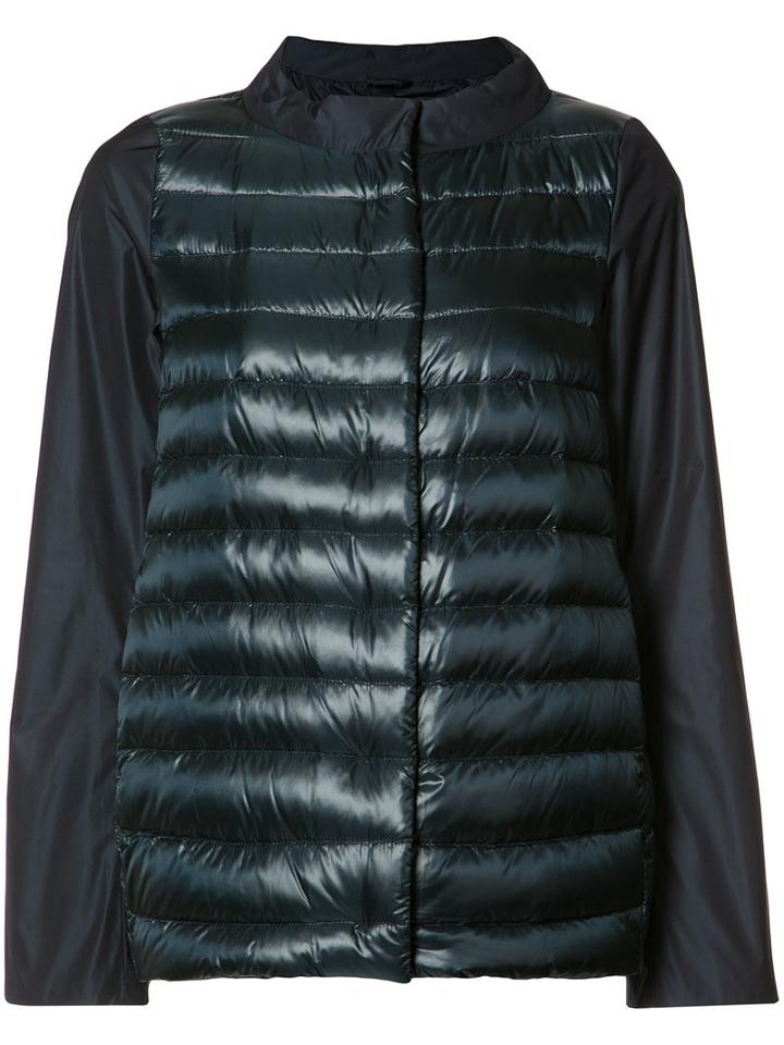 Herno High Neck Down Jacket, Women's, Size: 42, Blue, Polyamide/polyester/cotton/feather