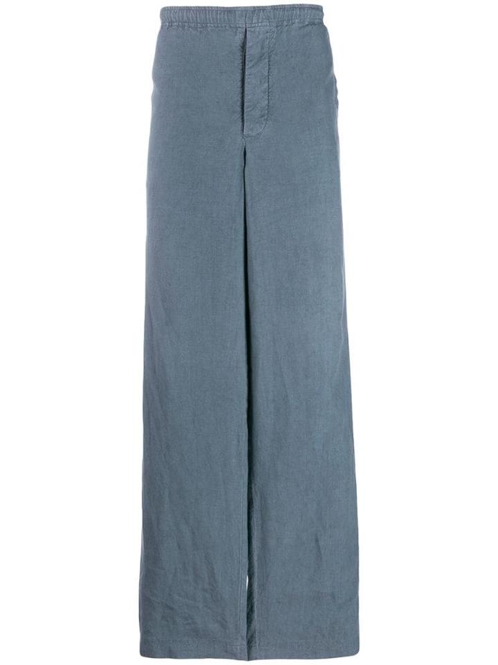 Giorgio Armani Pre-owned 1990s Wide Leg Trousers - Blue