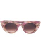 Thierry Lasry - Patterned Cat Eye Sunglasses - Women - Acetate - One Size, Pink/purple, Acetate