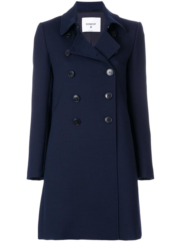 Dondup Double-breasted Midi Coat - Blue
