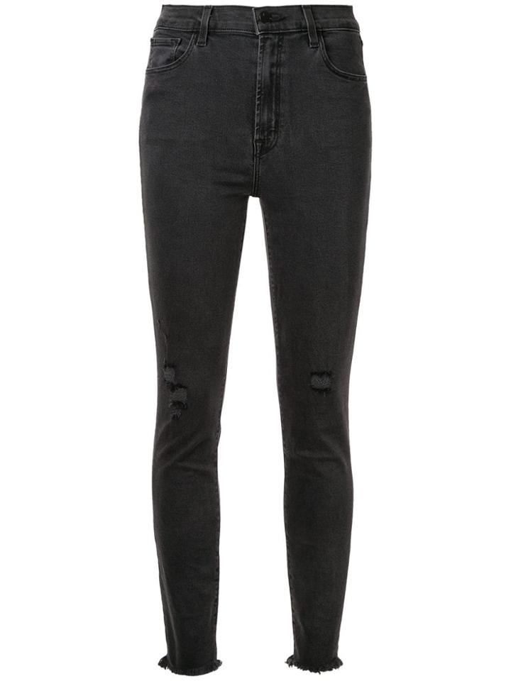 J Brand Leenah Skinny Fit Trousers - Black
