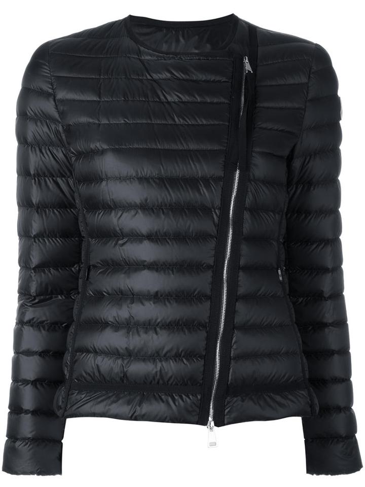 Moncler Collarless Quilted Jacket, Women's, Size: 3, Black, Polyamide/feather Down