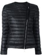 Moncler Collarless Quilted Jacket, Women's, Size: 3, Black, Polyamide/feather Down