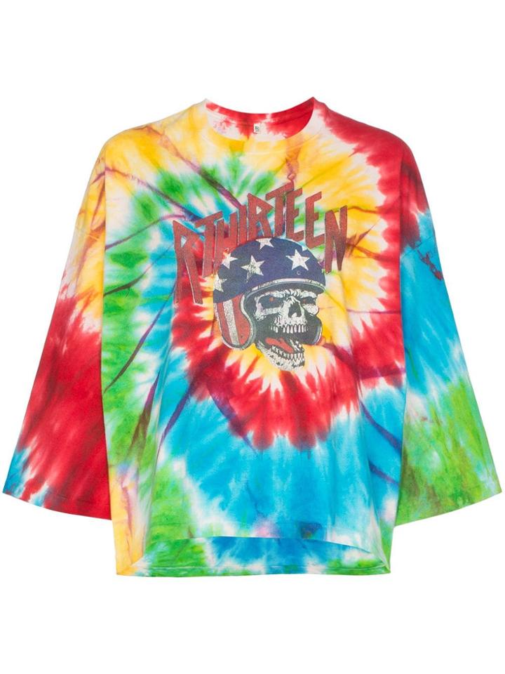 R13 Venice Daredevil Skull Tie Dye T-shirt