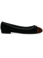 Prada Round Toe Ballerinas - Black