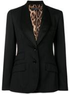 Dolce & Gabbana Vintage Pinstripe Fitted Blazer - Black