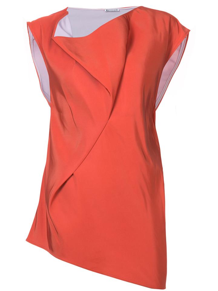 Maticevski Unimaginable Asymmetric Top - Yellow & Orange