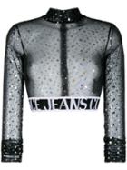 Versace Jeans Couture Crystal Embellished Top - Black