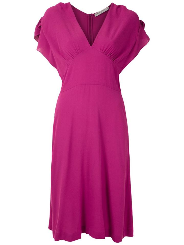 Reinaldo Lourenço Vestido Midi Detalhe Transpassado - Pink