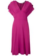 Reinaldo Lourenço Vestido Midi Detalhe Transpassado - Pink