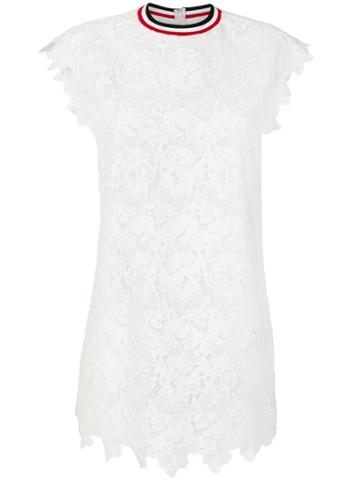 Moncler Gamme Rouge Embroidered Mini Dress - White