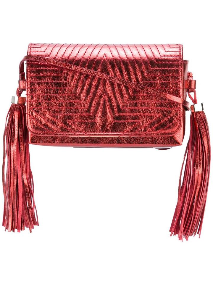 Golden Goose Deluxe Brand Fanny Clutch, Women's, Grey, Calf Leather