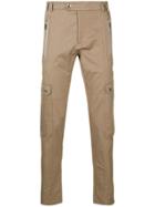 Les Hommes Skinny Utility Cargo Trousers - Neutrals