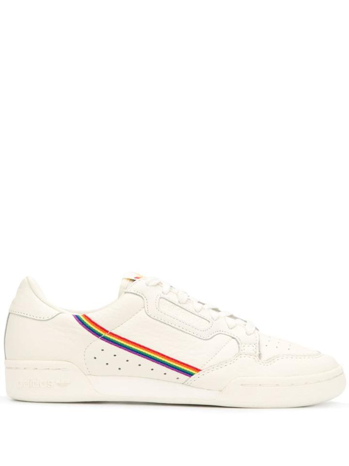 Adidas Rainbow Detail Sneakers - White