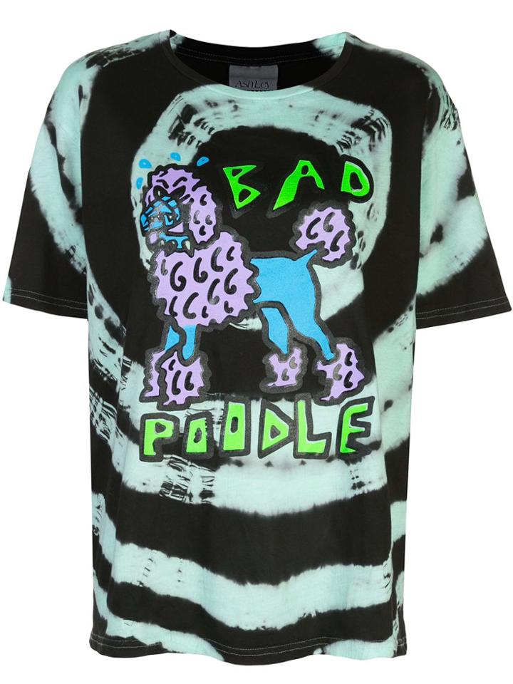 Ashley Williams Bad Poodle Print T-shirt - Black