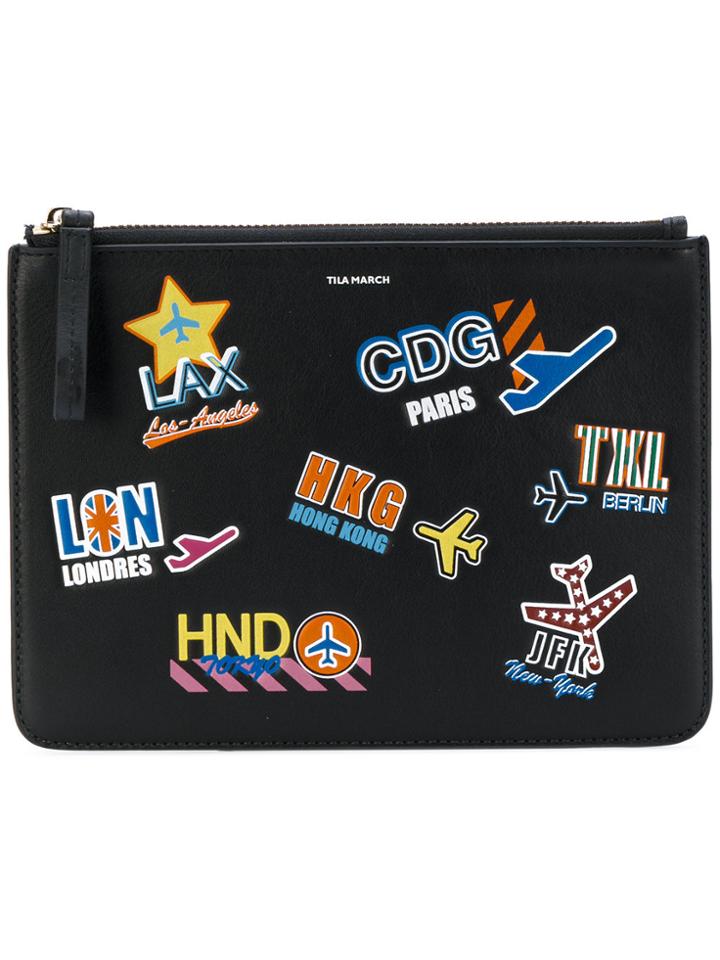 Tila March Travel Clutch - Black