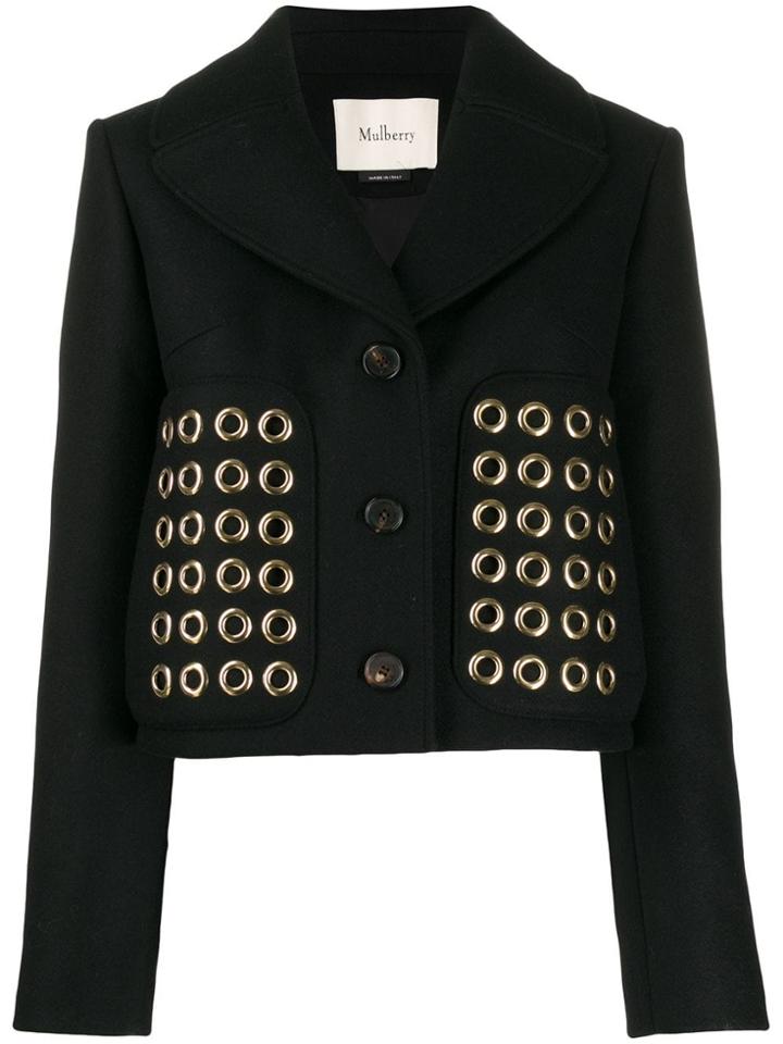 Mulberry Eloise Eyelet Jacket - Black