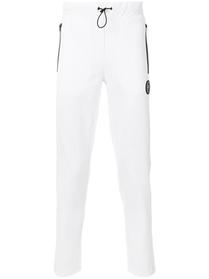 Plein Sport Slim-fit Track Trousers - White