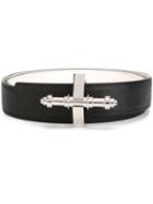 Givenchy Obsedia Belt, Men's, Size: 95, Black, Calf Leather