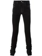 Amiri Extra Long Skinny Trousers, Men's, Size: 32, Black, Cotton/spandex/elastane/tencel