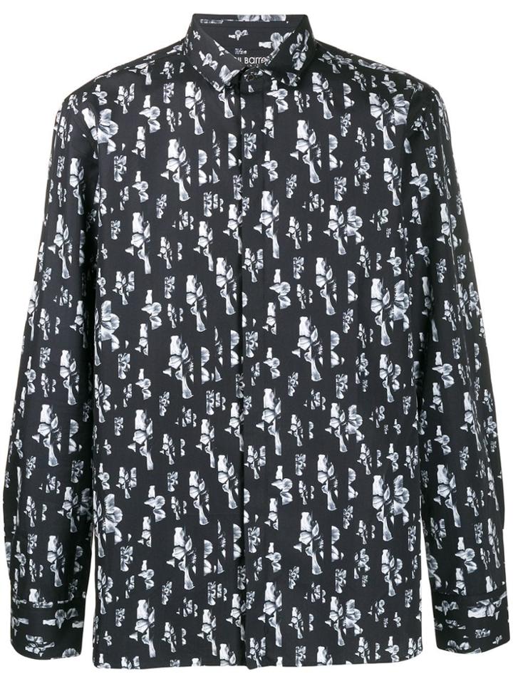 Neil Barrett Floral Print Shirt - Blue