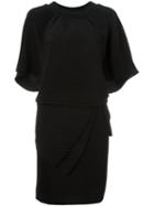 Off-white Pleated Layer Detail Dress