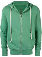 Rick Owens Drkshdw Zip Front Hoodie - Green