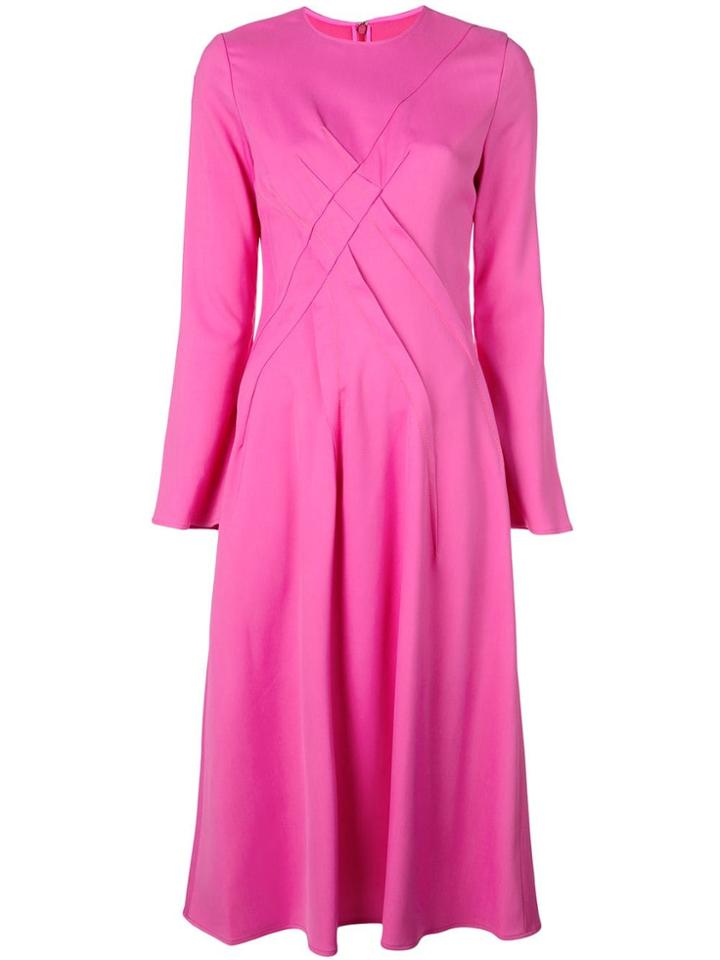Sies Marjan Cross Seam Midi Dress - Pink