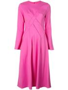 Sies Marjan Cross Seam Midi Dress - Pink