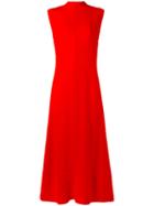 Marni - High Neck Dress - Women - Acetate/viscose - 44, Red, Acetate/viscose