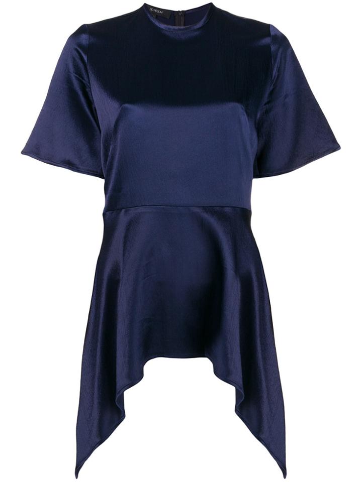 Sid Neigum Asymmetric Hem Blouse - Blue