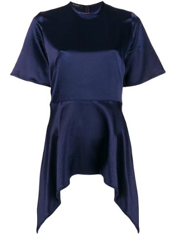 Sid Neigum Asymmetric Hem Blouse - Blue