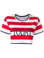 Alberta Ferretti Today Striped T-shirt - Red