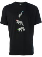 Ps By Paul Smith Wildlife Print T-shirt, Men's, Size: Xl, Black, Cotton