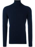 Aspesi Turtleneck Pullover, Men's, Size: 50, Blue, Cashmere