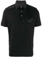Prada Detailed Collar Polo Shirt - Black