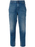 Diesel Cropped Jeans, Women's, Size: 26/32, Blue, Cotton/lyocell