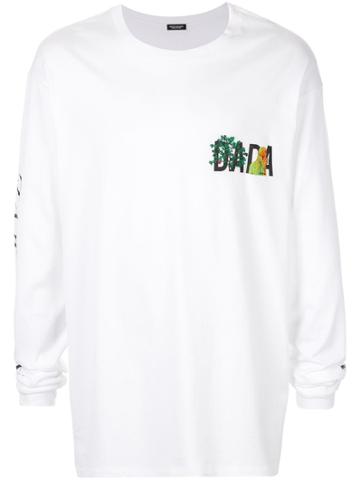 Christian Dada Dada Logo Print Jersey Top - White